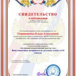 Фонд оценочных материалов по русскому языку в 6-8 классах